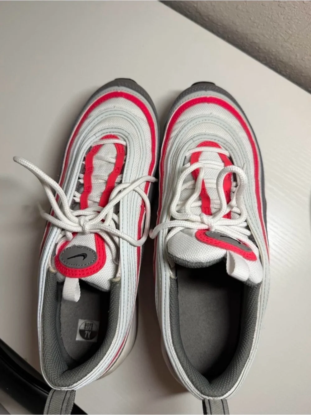 Nike White, Gray & Pink Retro Wave Sneakers